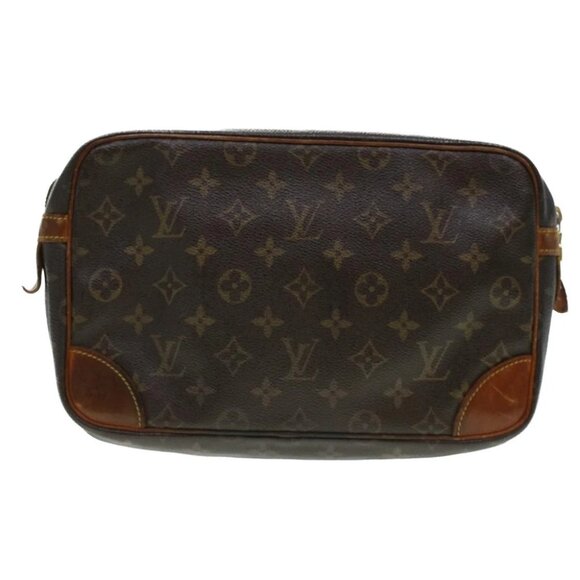 LOUIS VUITTON Monogram Compiegne 28 Clutch Bag M51845 LV Auth 44405 - Picture 3 of 14